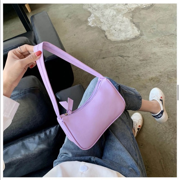 Lilac Hobo Purse Small Bag Fashion Trendy - Picture 8 of 16